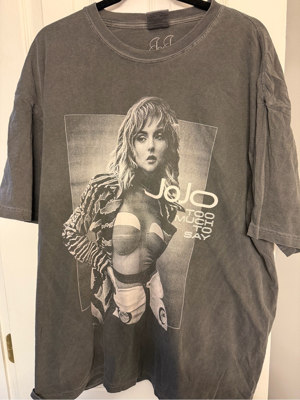 JoJo Maroon Bomber Jacket with NGL Logo AND Jojo Tour Tshirt